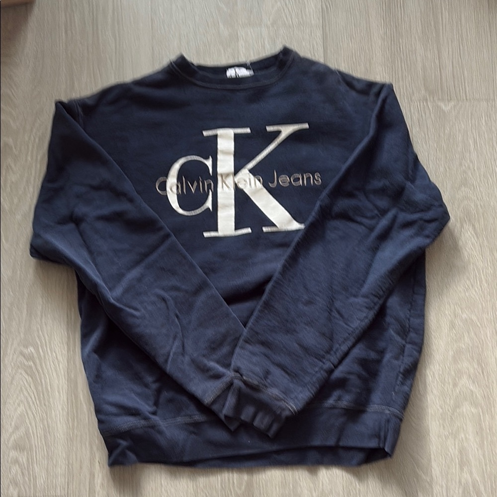 Calvin Klein Men's Navy Sweater XL